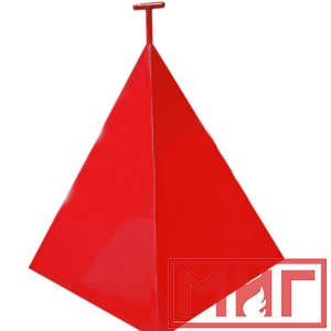Фото 2 - Пожарная пирамида для пожарного гидранта 750x750x900 (Четырехгранная).